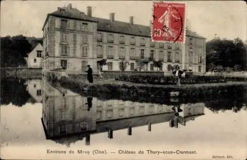 Ak Thury-sous-Clermont Oise, Chateau