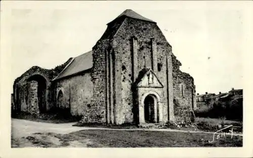 Ak Saint Nicolas de Brem Vendee, Vieille Eglise