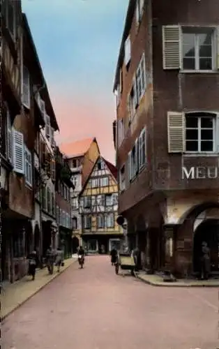 Ak Colmar Kolmar Alsace Haut Rhin, Rue Merciere