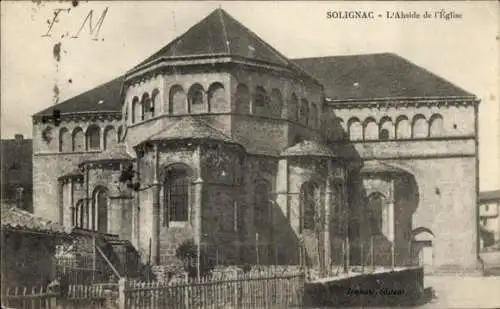 Ak Solignac Haute Vienne, Abside de l'Eglise