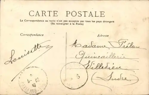 Ak Pierre Buffière Haute Vienne, La Dame des Rochers