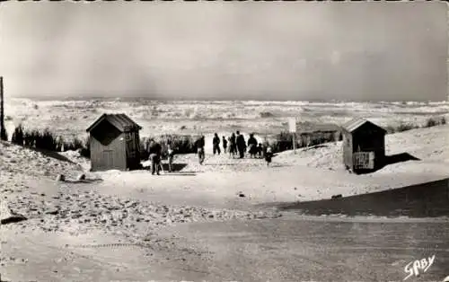 Ak Quend Plage Somme, La Mer un jour de Tempete