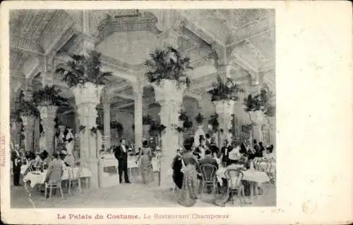 Ak Lesparre Médoc Gironde, Der Kostümpalast, Das Restaurant Champeaux