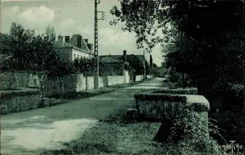 Ak Marsais Charente-Maritime, Straßenpartie