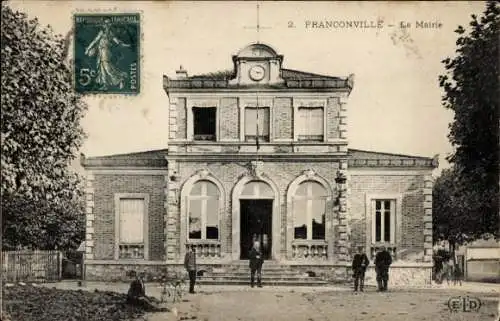 Ak Franconville Val d'Oise, Mairie