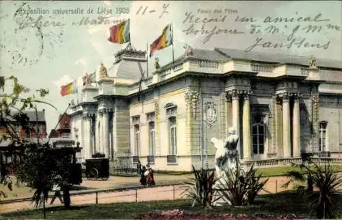 Ak Lüttich Lüttich Wallonien, Weltausstellung 1905, Palais des Fetes