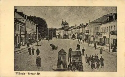 Ak Ukmergė Wilkomierz Wilkomir Litauen, Kowner Straße, Brunnen