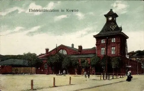 Ak Kaunas Kowno Kauen Litauen, Elektrizitätsstation, Kraftwerk