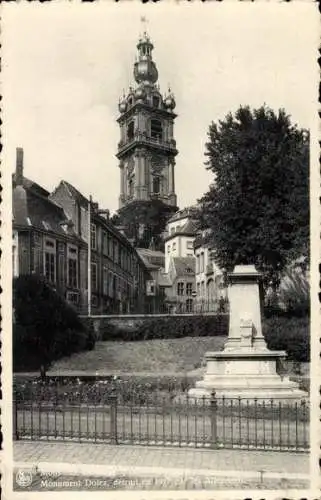 Ak Mons Wallonien Hennegau, Monument Dolez, Square