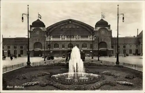 Ak Basel Basel Stadt Schweiz, Bahnhof