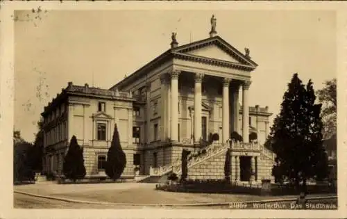 Ak Winterthur Kt. Zürich Schweiz, Stadthaus