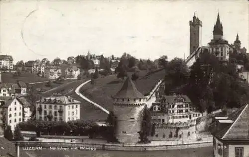 Ak Luzern Stadt Schweiz, Musegg, Nöllithor