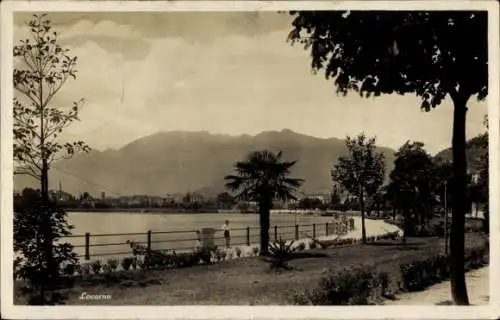 Ak Locarno Kanton Tessin Schweiz, Teilansicht