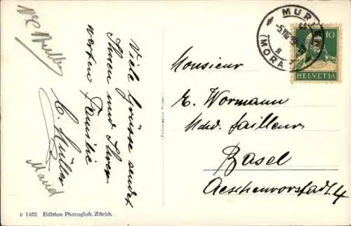 Ak Morat Murten Kanton Freiburg, Ringmauer