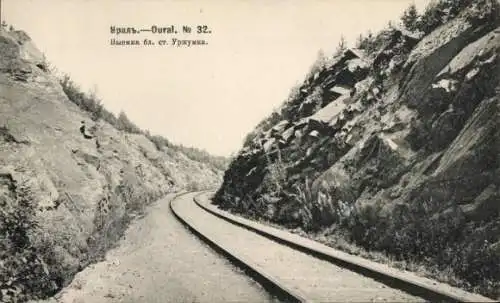 Ak Ural Russland, Eisenbahnstrecke, Urzhumka