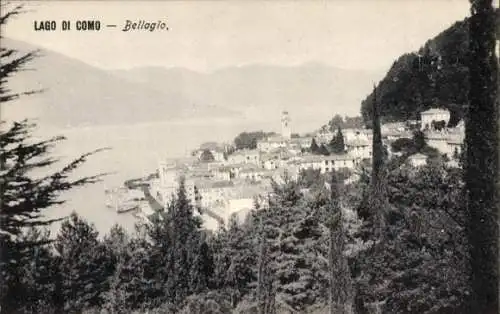 Ak Bellagio Lago di Como Lombardia, Gesamtansicht