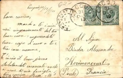 Ak Cocquio Lombardei, Dampfer