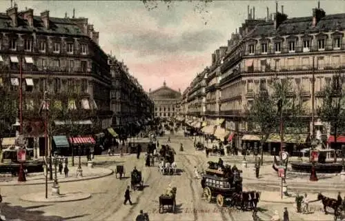 Ak Paris I, Avenue de l’Opéra