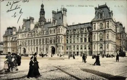 Ak Paris IV, Rathaus