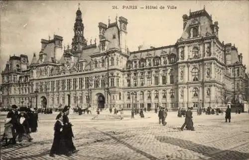 Ak Paris IV, Rathaus