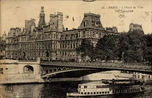 Ak Paris IV, Rathaus