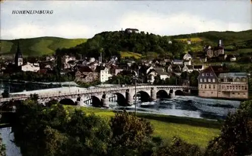 Ak Hohenlimburg Hagen, Blick auf das Schloss und die Stadt