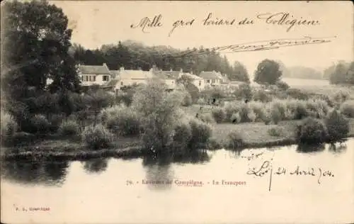 Ak Compiègne Oise, Teilansicht, Le Francport