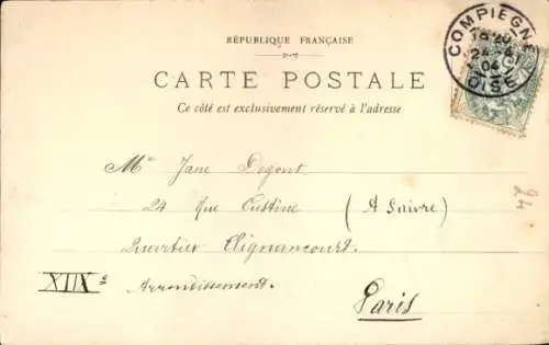 Ak Compiègne Oise, Teilansicht, Le Francport