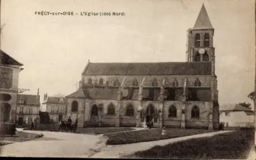 Ak Précy sur Oise, Kirche