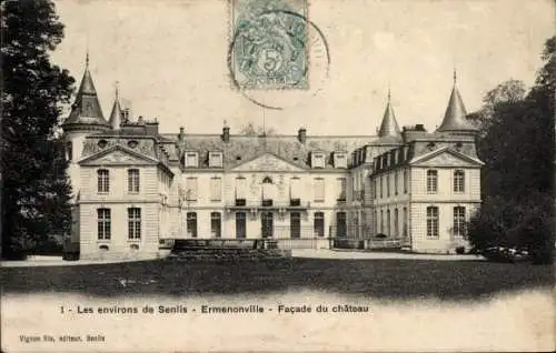 Ak Ermenonville Oise, Schloss