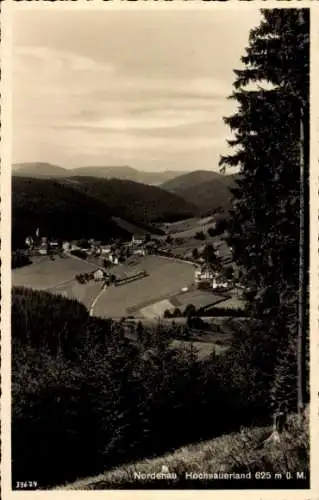 Ak Nordenau Schmallenberg im Sauerland, Talblick zum Ort