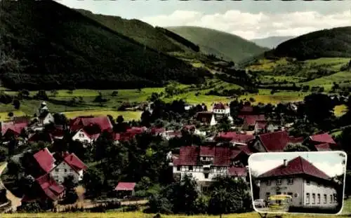 Ak Heddesbach im Odenwald, Gesamtansicht, Gasthaus zum Lamm