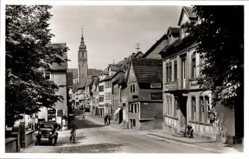 Ak Tauberbischofsheim in Baden, Hauptstraße, Kirche