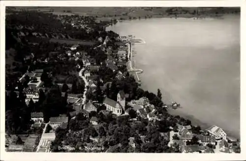 Ak Bodman Ludwigshafen in Baden Württemberg, Fliegeraufnahme, Panorama vom Ort