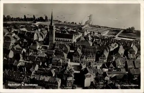 Ak Radolfzell am Bodensee, Luftaufnahme