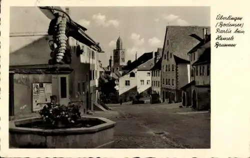 Ak Überlingen am Bodensee, Partie beim Hansele Brunnen