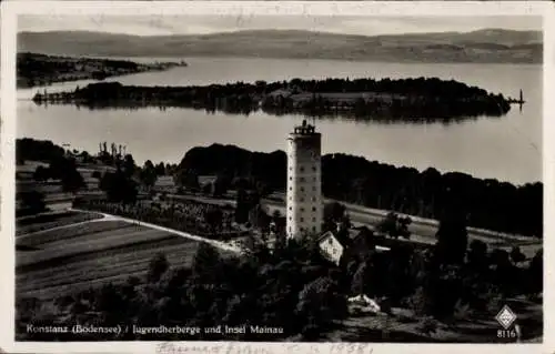 Ak Konstanz am Bodensee, Jugendherberge und Insel Mainau