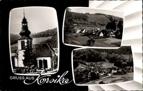 Ak Unter Schönmattenwag Wald Michelbach im Odenwald Hessen, Kirche, Gesamtansicht