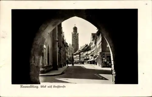 Ak Ravensburg in Württemberg Oberschwaben, Torbogen, Turm