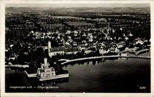 Ak Langenargen am Bodensee, Fliegeraufnahme