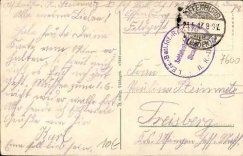 Ak Offenburg in Baden Schwarzwald, Teilansicht