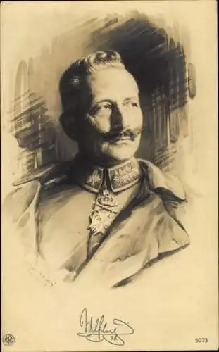Künstler Ak Kaiser Wilhelm II., Portrait, NPG 5073