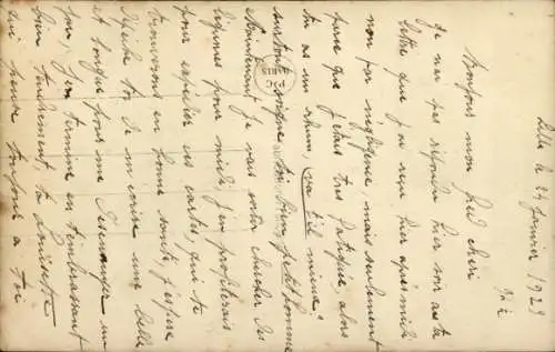 Ak Küssendes Liebespaar