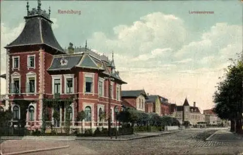 Ak Rendsburg in Schleswig Holstein, Lornsenstraße