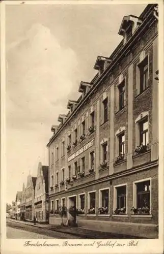 Ak Frontenhausen in Niederbayern, Brauerei, Gasthof zur Post