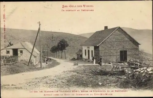 Ak Brézouard Grand Est, Vogespässe, Aufstieg zum Col de Bonhomme