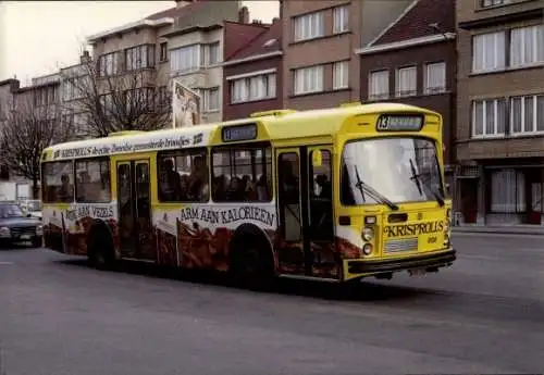 Ak Bruxelles Brüssel, Autobus Volvo B 59 8108, STIB 1976, Krisprolls Reklame