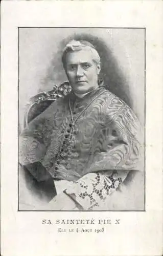 Ak Papst Pius X., Giuseppe Melchiorre Sarto, Portrait