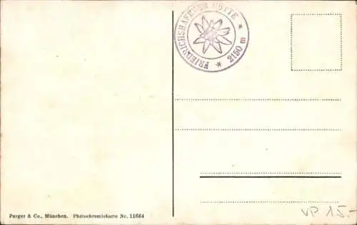 Ak Friedrichshafener Hütte am Schafbüchljoch, Verwall