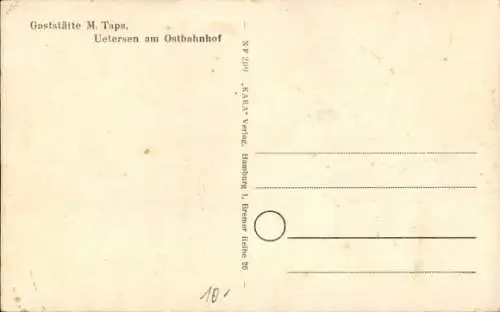Ak Uetersen in Holstein, Gaststätte M. Taps